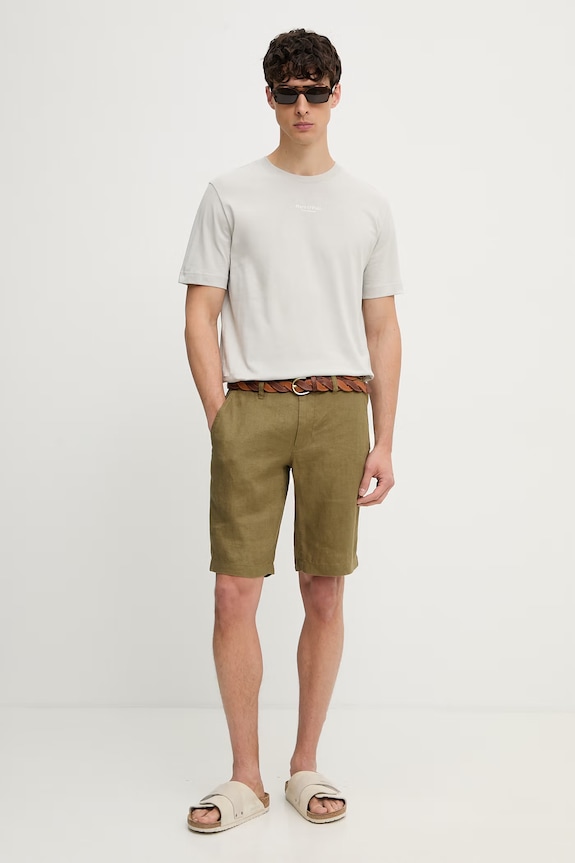 Marc O'Polo T-shirt męski bawełniany 5000014264 szary AW26
