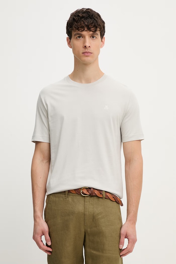 Marc O'Polo T-shirt męski bawełniany szary 5000014263