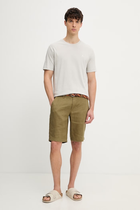 Marc O'Polo T-shirt męski bawełniany 5000014263 szary AW26
