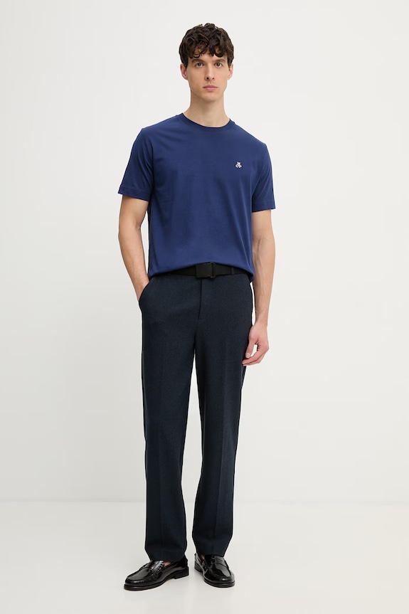 Marc O'Polo tricou pentru bărbați, din bumbac 5000014263 bleumarin AW26