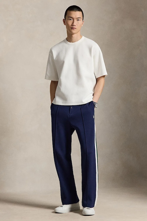 Îmbrăcăminte Polo Ralph Lauren tricou pentru bărbați, cu bumbac 710B19071 alb