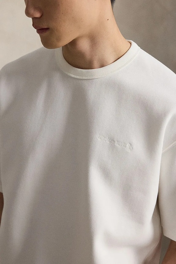 Polo Ralph Lauren tricou pentru bărbați, cu bumbac alb 710B19071