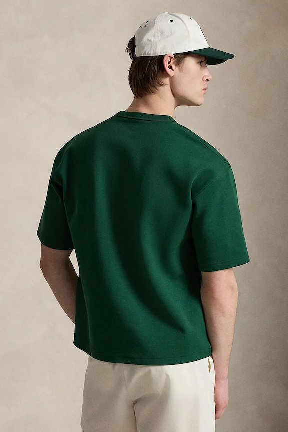 Polo Ralph Lauren kratka majica moška z bombažem 710B19071 zelena AW26