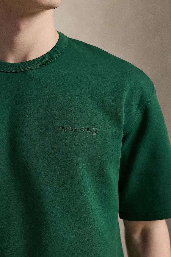 Polo Ralph Lauren kratka majica moška z bombažem zelena 710B19071
