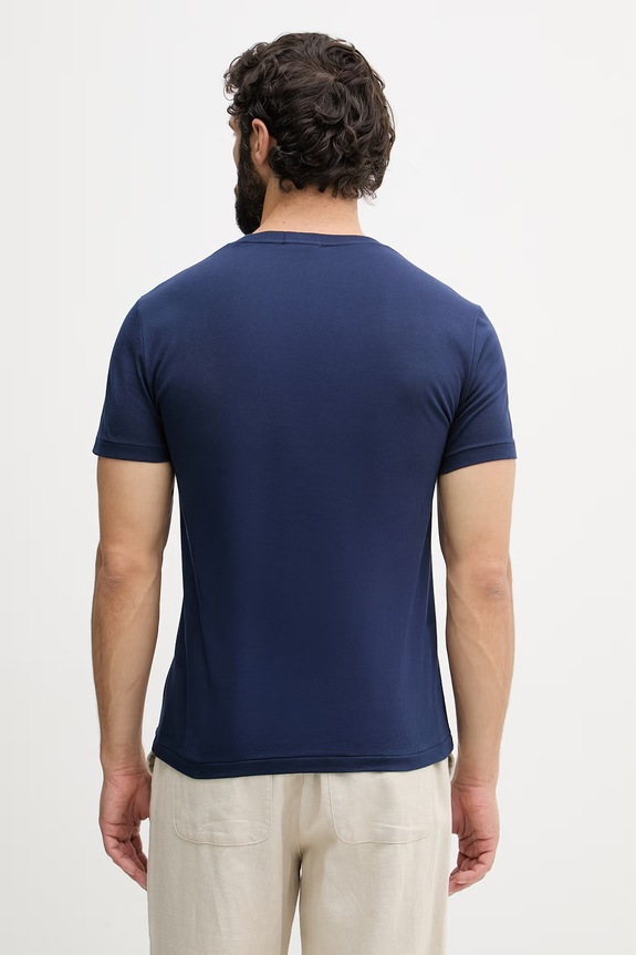 Abbigliamento Polo Ralph Lauren t-shirt da uomo in cotone 710B21964 blu navy