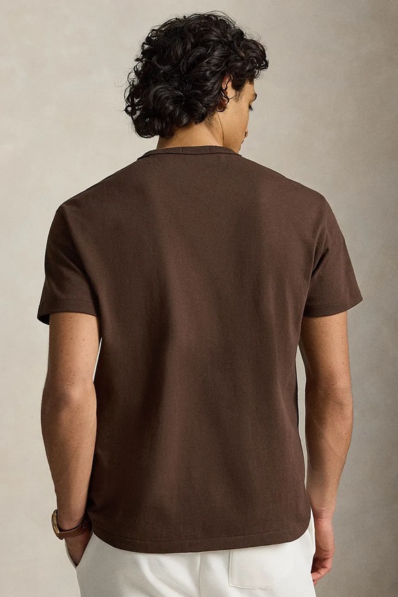 Polo Ralph Lauren футболка для мужчин из хлопка 710B20010 коричневый AW26