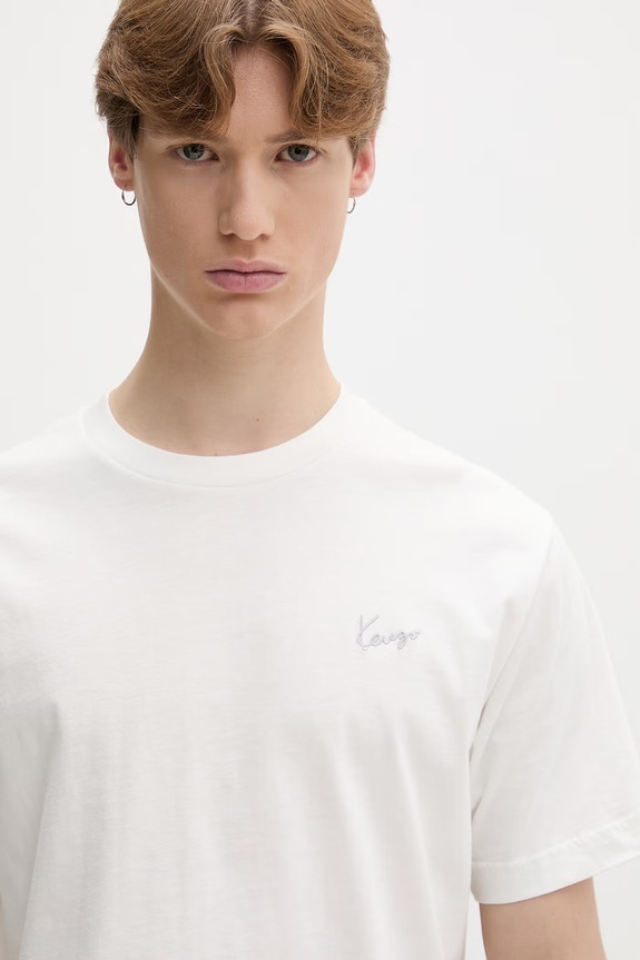 Kenzo футболка для мужчин из хлопка белый FG65TS2854SG
