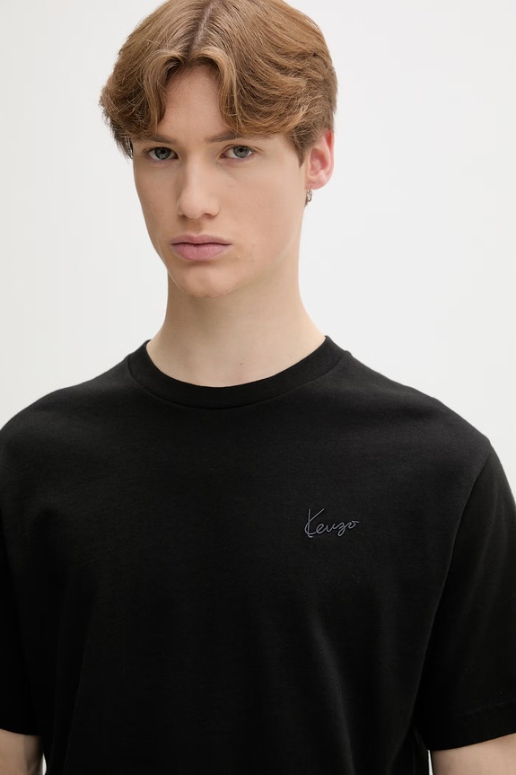 Kenzo tričko pánské bavlněné černá FG65TS2854SG