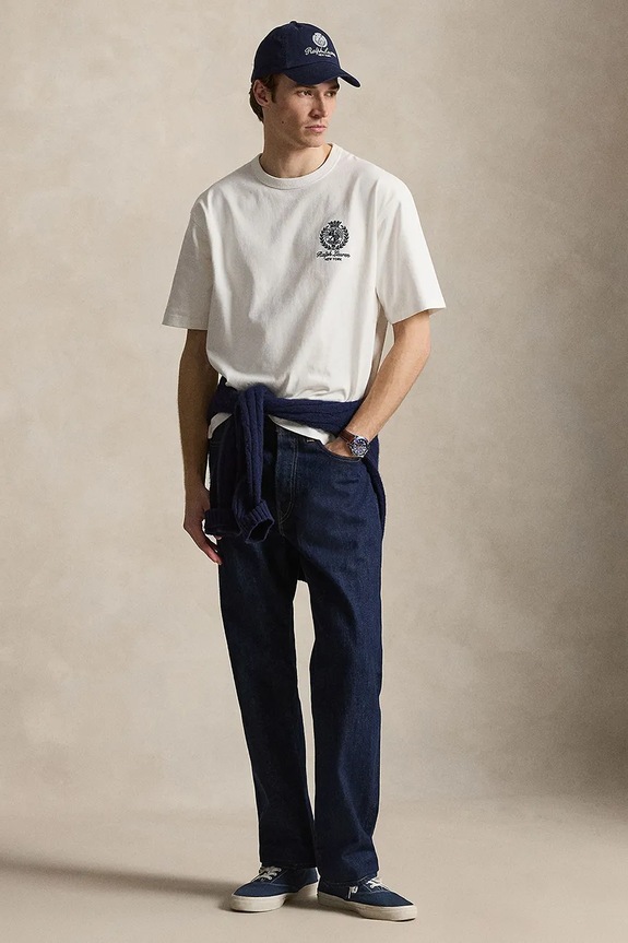 Одежда Polo Ralph Lauren футболка для мужчин из хлопка 710B19623 белый