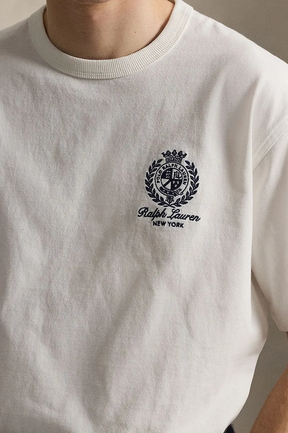 Polo Ralph Lauren футболка для мужчин из хлопка белый 710B19623