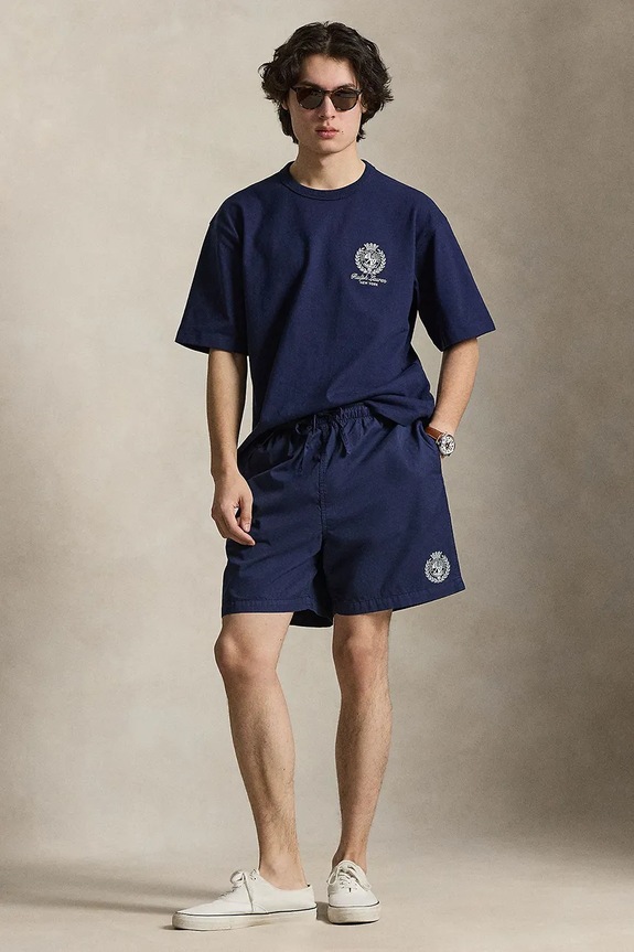 Îmbrăcăminte Polo Ralph Lauren tricou pentru bărbați, din bumbac 710B19623 bleumarin