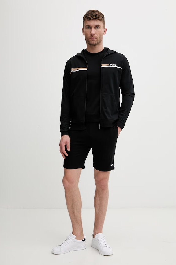 BOSS homewear majica kratkih rukava za muškarce od pamuka Iconic T-Shirt 50566985 crna AW26