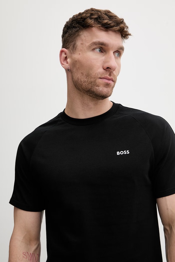 BOSS homewear majica kratkih rukava za muškarce od pamuka Iconic T-Shirt crna 50566985