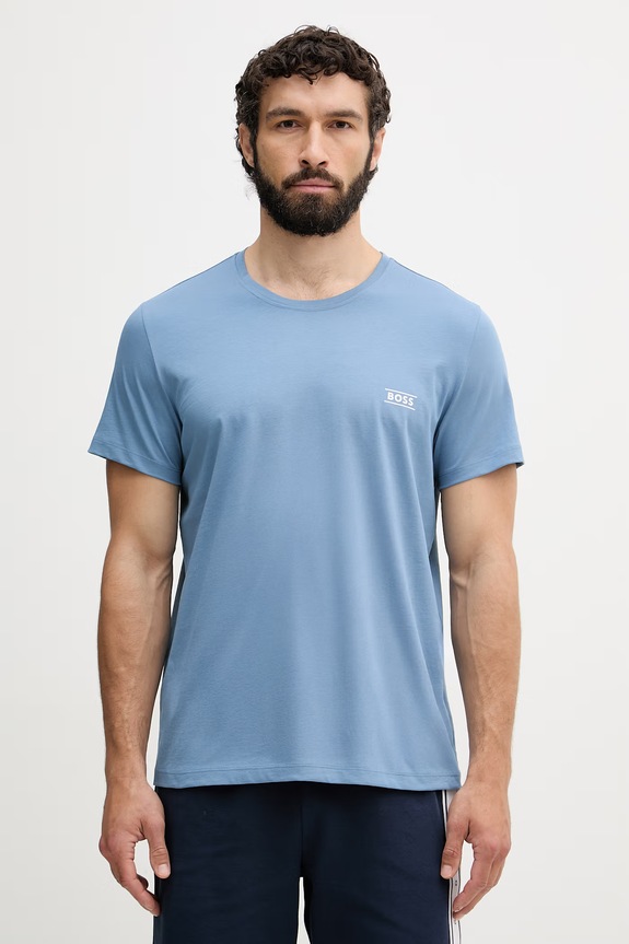 BOSS tričko pánske bavlnené TShirtRN modrá 50565324