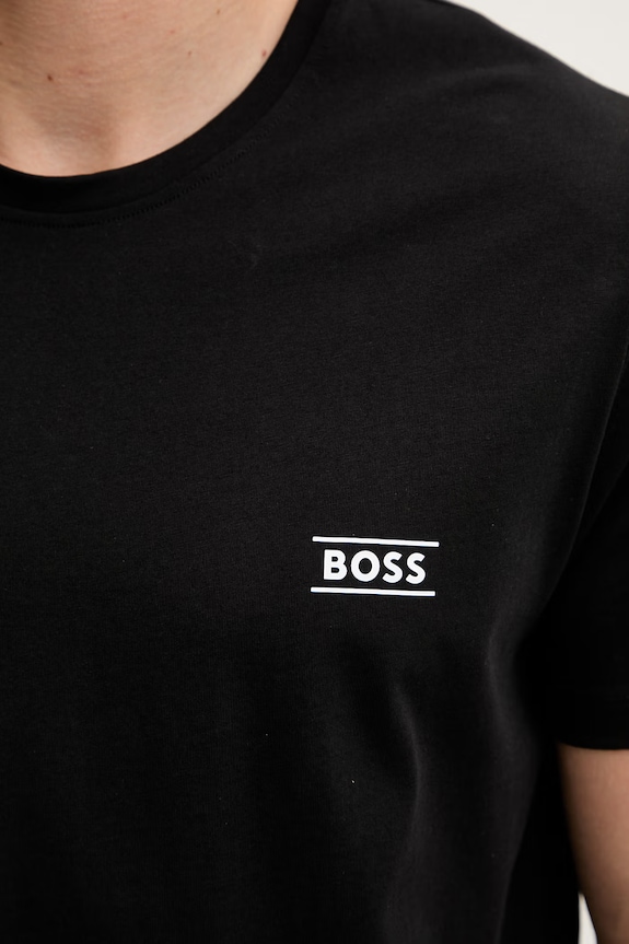 BOSS T-shirt męski bawełniany TShirtRN 50565324 czarny