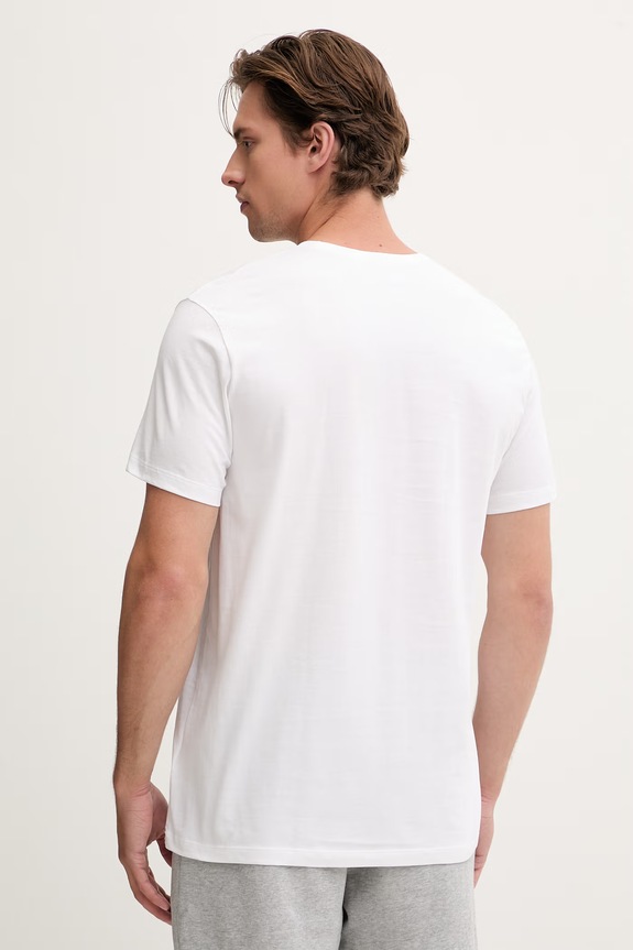 Odzież BOSS T-shirt męski bawełniany TShirtRN 2-pack 50479536 biały