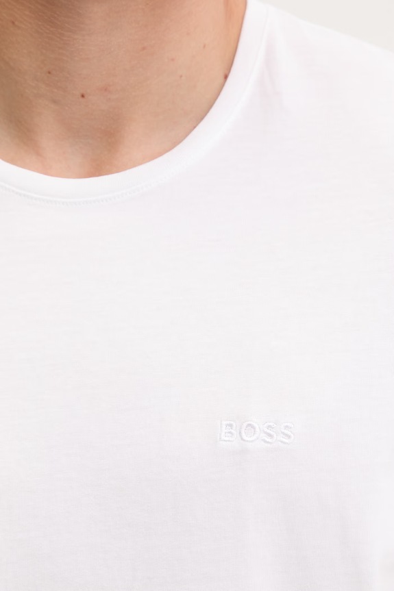 BOSS T-shirt męski bawełniany TShirtRN 2-pack 50479536 biały