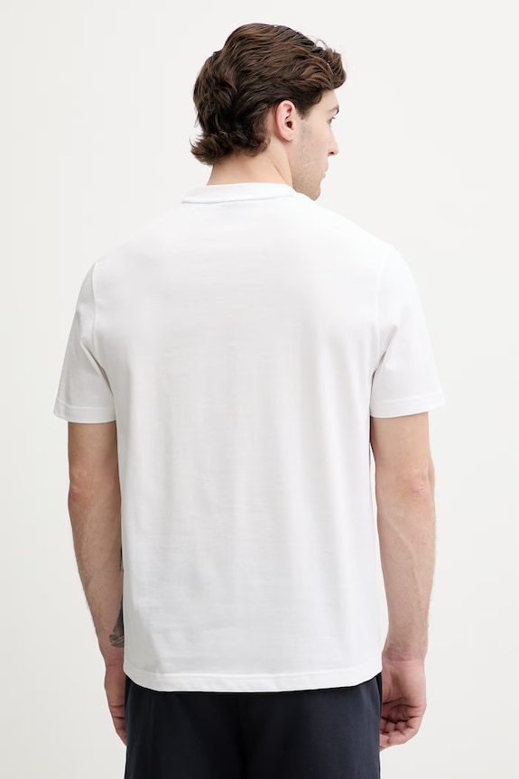 Ρούχα BOSS Green T-shirt ανδρικό βαμβακερό TS_Structure 50564097 λευκό
