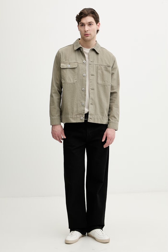 BOSS Green tričko pánske bavlnené TS_Structure 50564097 béžová AW26