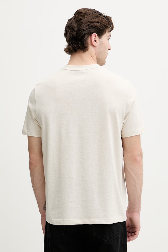 Ρούχα BOSS Green t-shirt ανδρικό βαμβακερό TS_Structure 50564097 μπεζ