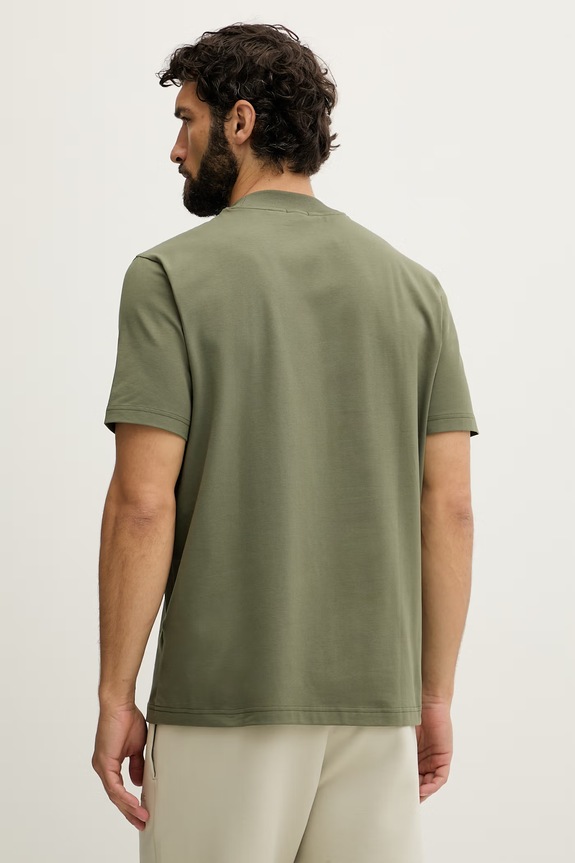 Одежда BOSS Green футболка мужская из хлопка с эластаном Tee Collar 50562120 зелёный