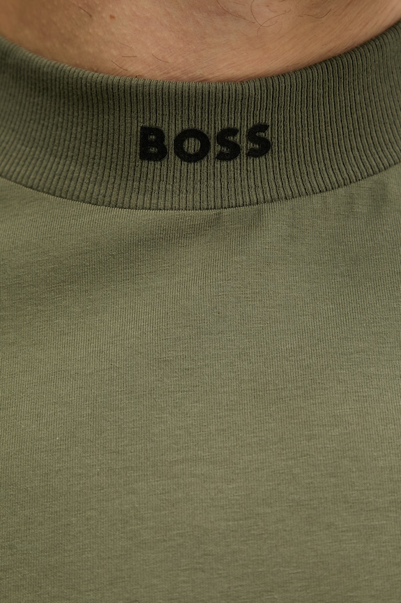 BOSS Green футболка мужская из хлопка с эластаном Tee Collar 50562120 зелёный