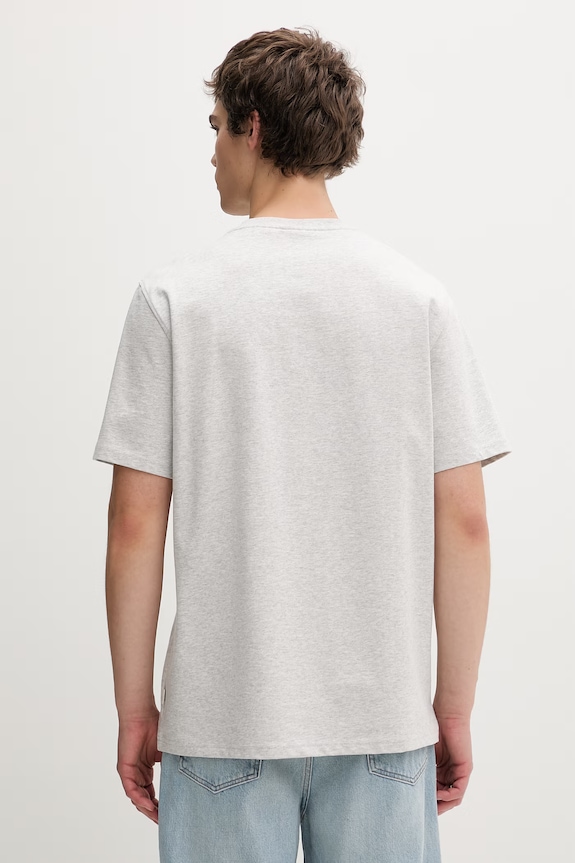 Odzież Les Deux T-shirt męski bawełniany 1002020 szary