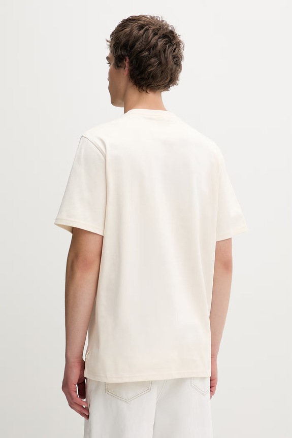 Odzież Les Deux T-shirt męski bawełniany 1001981 beżowy