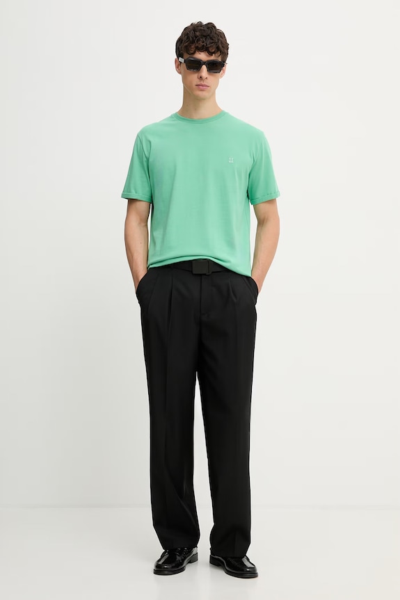 Les Deux Футболка мужская хлопковая 1001979 зелёный AW26