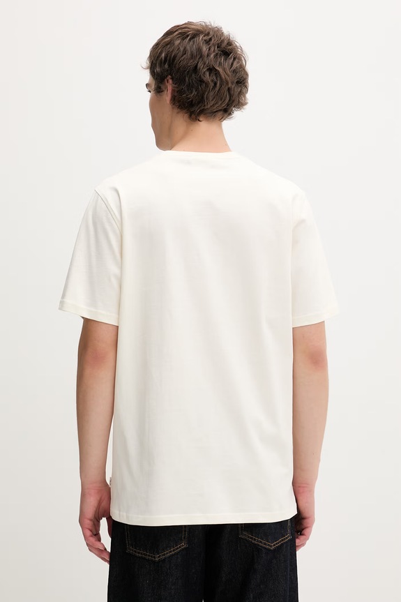 Odzież Les Deux T-shirt męski bawełniany 1001976 beżowy