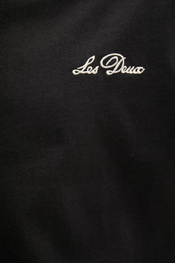 Les Deux T-shirt męski bawełniany 1001976 czarny