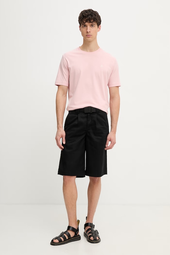 Marc O'Polo T-shirt damski bawełniany 5000014268 różowy AW26