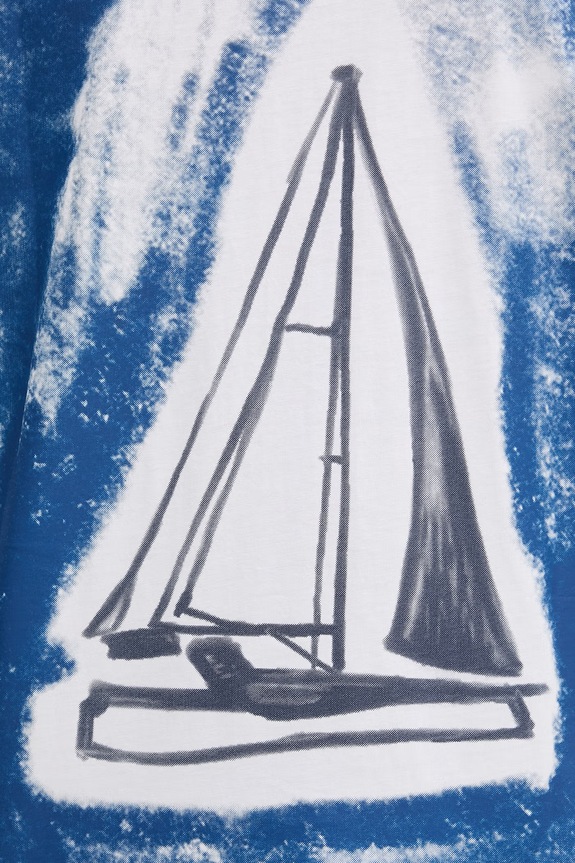 HUGO t-shirt ανδρικό βαμβακερό Disail 50566029 λευκό