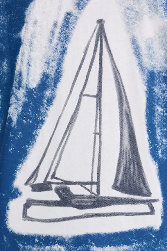 HUGO t-shirt ανδρικό βαμβακερό Disail 50566029 λευκό