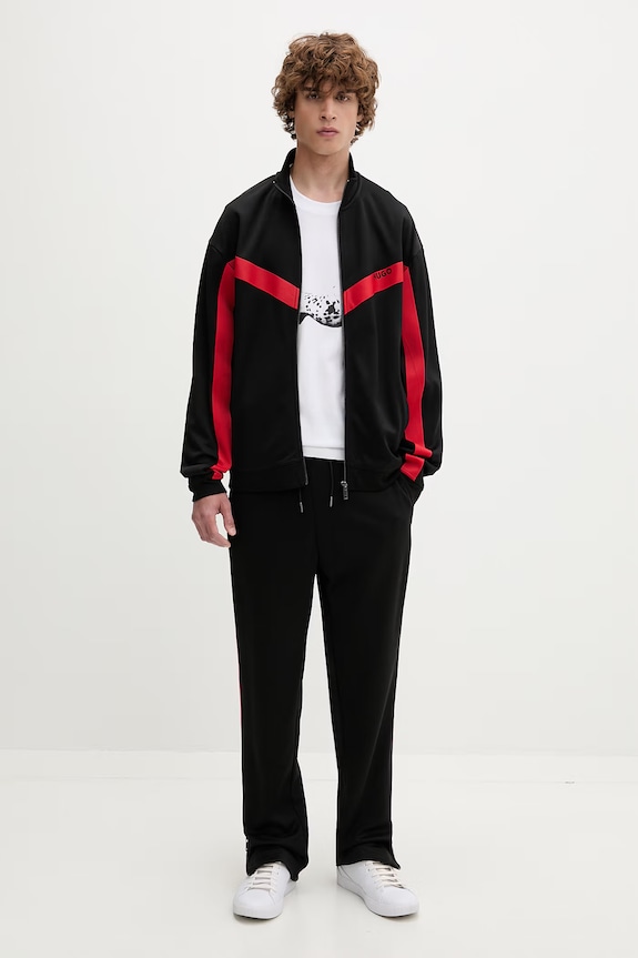 HUGO T-shirt męski bawełniany Dirunn 50564143 biały AW26