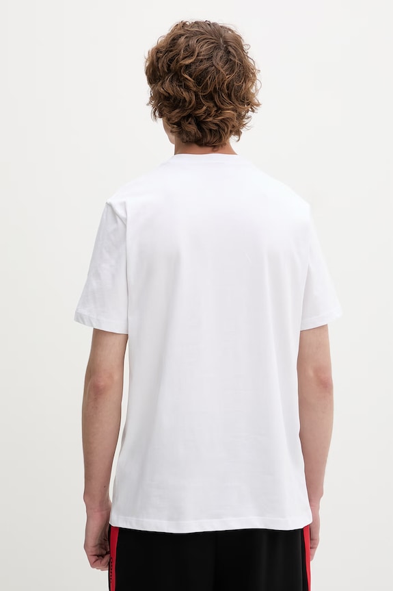 Odzież HUGO T-shirt męski bawełniany Dirunn 50564143 biały
