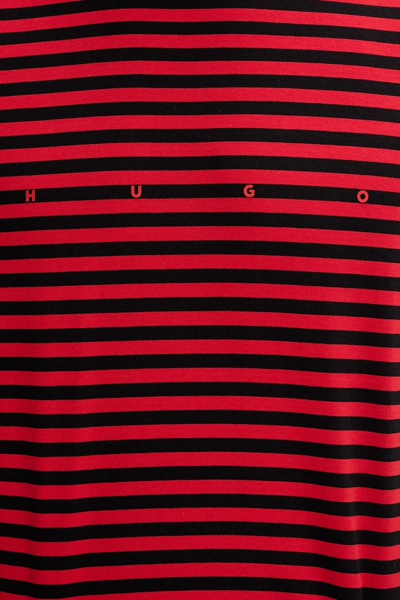 HUGO T-shirt męski bawełniany Demptee 50563797 czerwony