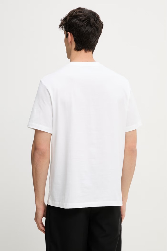 Odzież Calvin Klein T-shirt męski bawełniany LV04LG813G biały