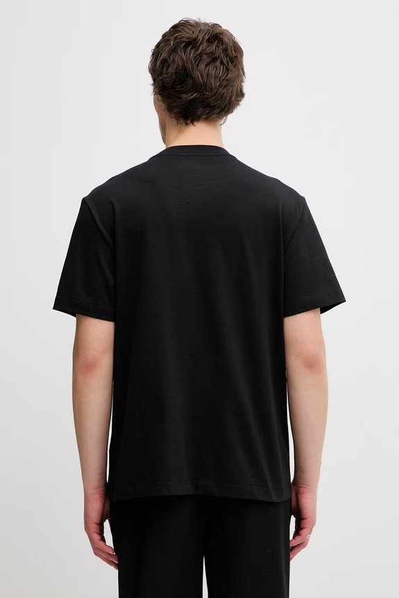 Odzież Calvin Klein T-shirt męski bawełniany LV04LG813G czarny