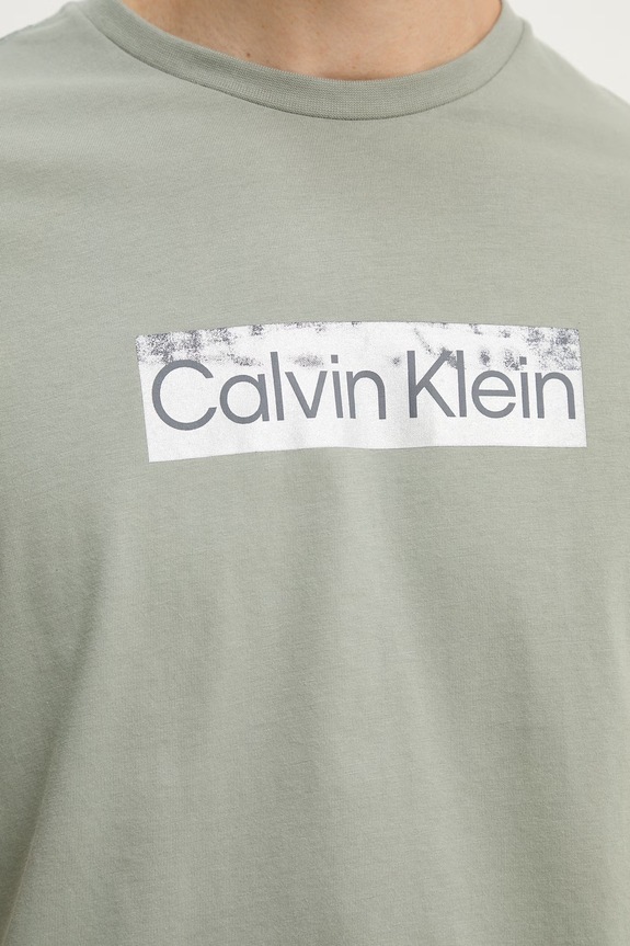 Calvin Klein tričko pánske bavlnené LV04LG811G zelená