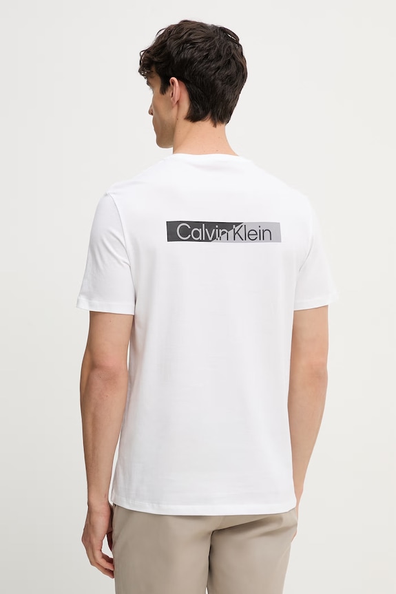 Calvin Klein tričko pánske bavlnené biela LV04LG810G
