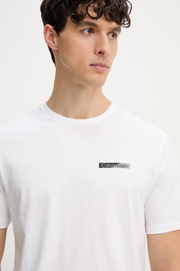 Calvin Klein tričko pánske bavlnené biela LV04LG810G