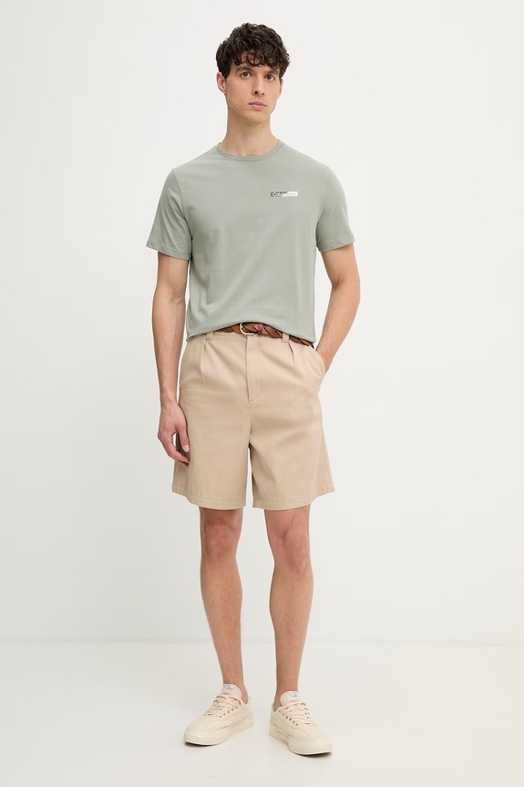 Calvin Klein tričko pánske bavlnené LV04LG810G zelená AW26
