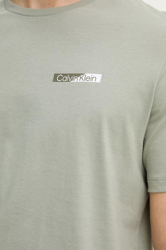 Calvin Klein tričko pánske bavlnené LV04LG810G zelená