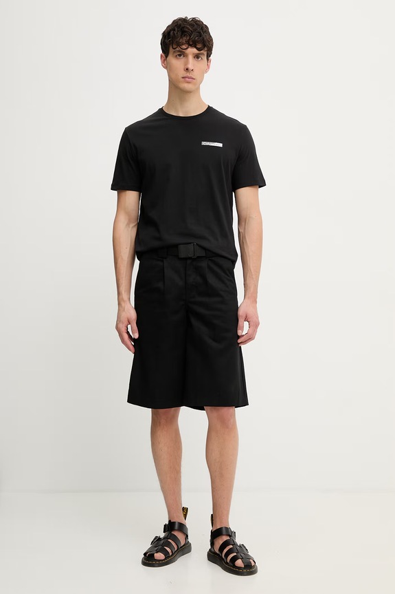 Calvin Klein tričko pánske bavlnené LV04LG810G čierna AW26
