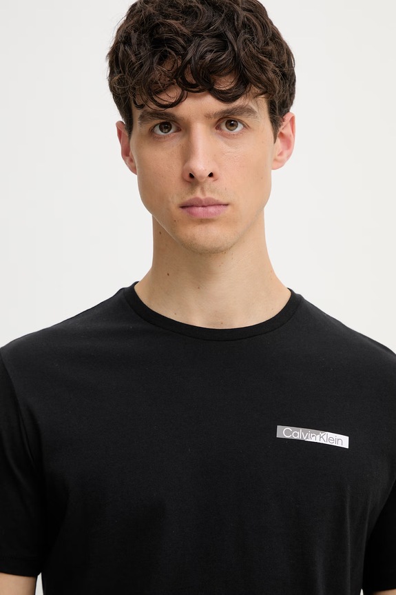 Calvin Klein tričko pánske bavlnené čierna LV04LG810G