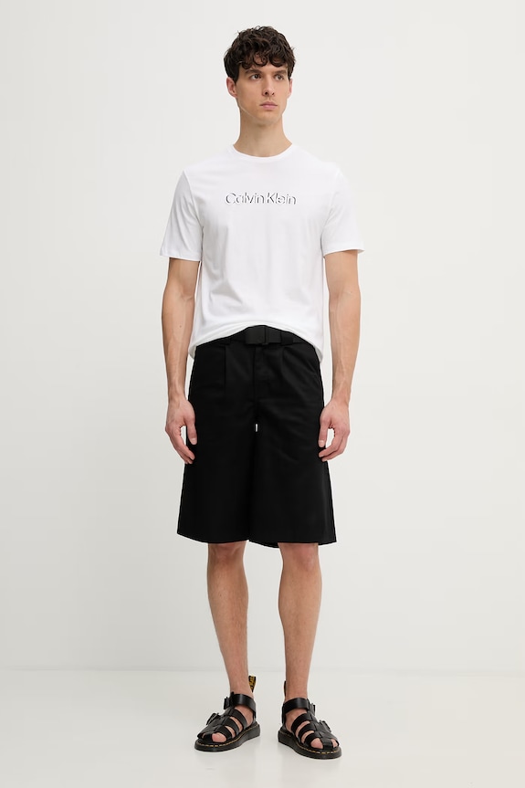 Calvin Klein tričko pánske bavlnené LV04LG809G biela AW26