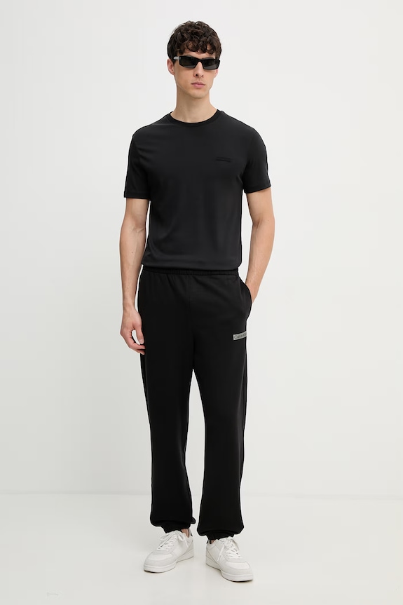 Calvin Klein tričko pánske bavlnené LV04LG222G čierna AW26