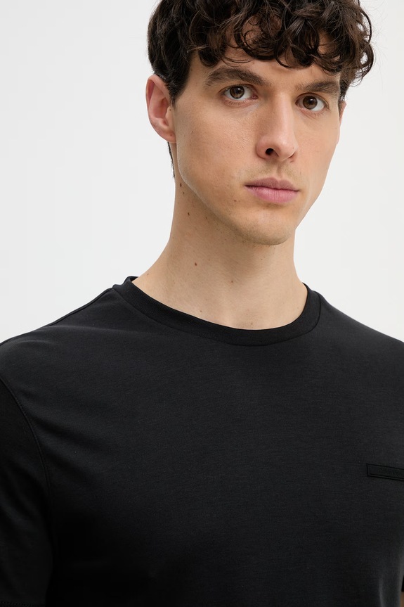 Calvin Klein tričko pánske bavlnené čierna LV04LG222G