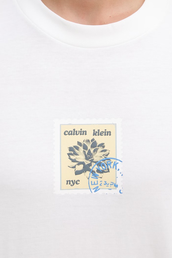 Calvin Klein Jeans tricou pentru bărbați din bumbac LV04RG817G bej